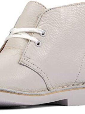 Clarks Desert Boot 2 White Leather 9 (M)